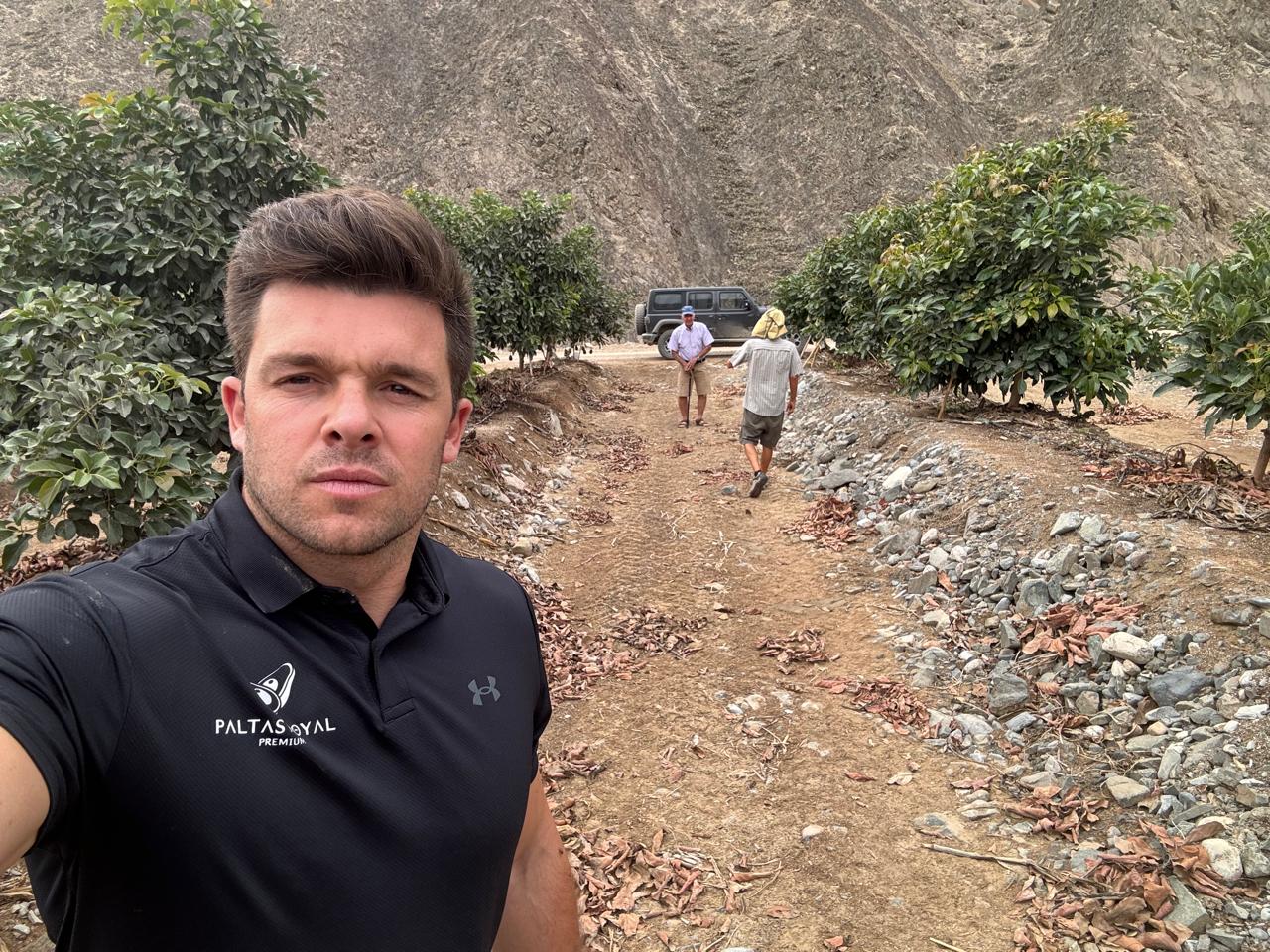 Visita de Paltas Royal a un huerto